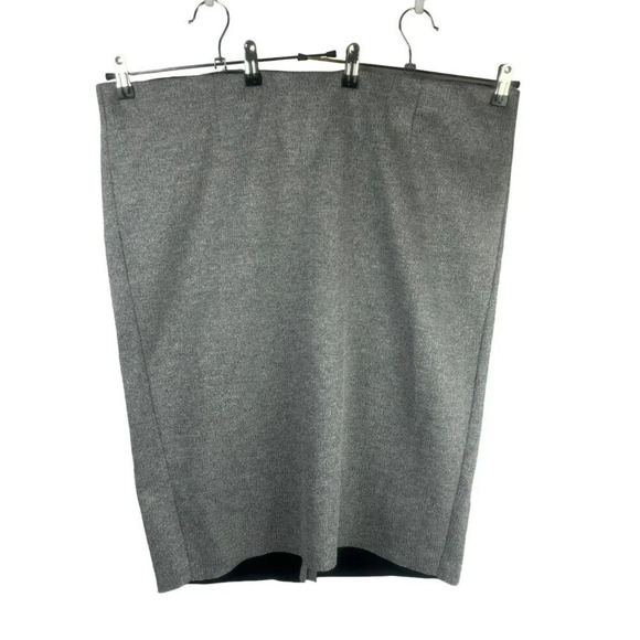 Torrid Straight Pencil Skirt Women Plus 24 Gray Stretch Knit Midi Length Work - Picture 1 of 4